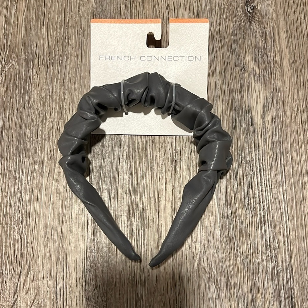 French Connection Faux Leather Headband​​​​​